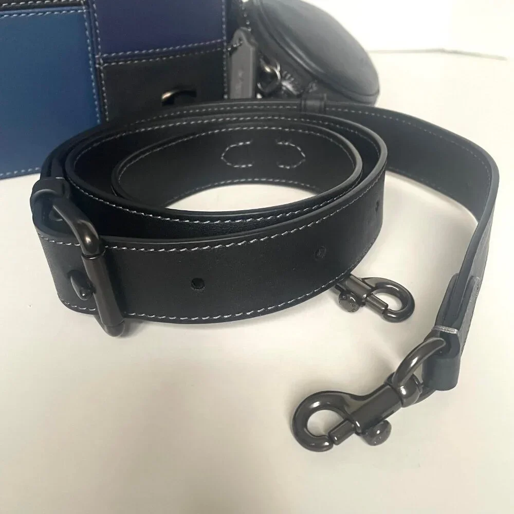 Coach Charter Crossbody 19 Patchwork Blue Leather | Men’s CW672